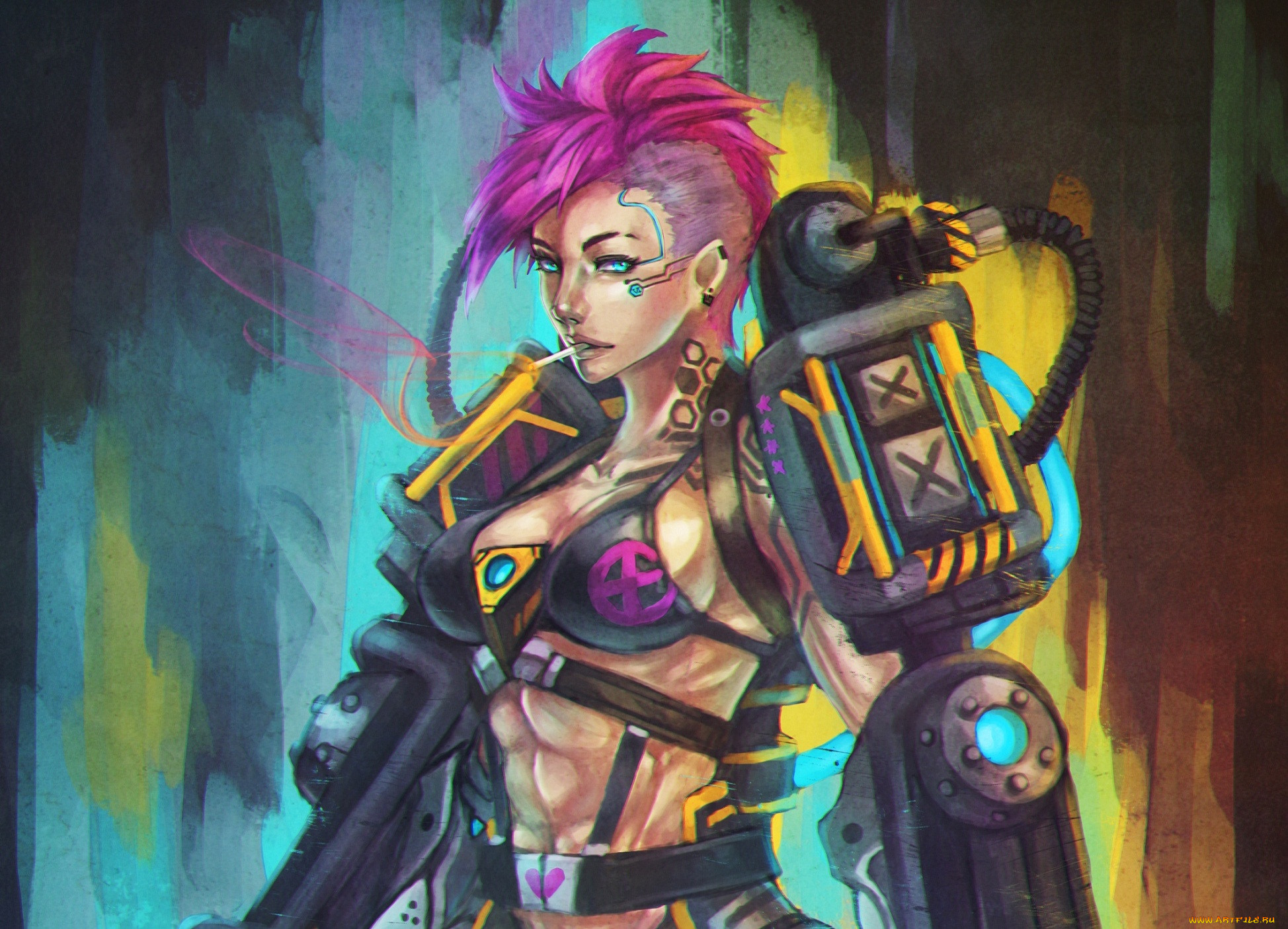  , league of legends, cyberpunk, lol, piltover, enforcer, , , , league, of, legends, vi